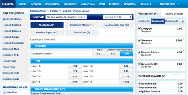 Sportingbet Sportwetten