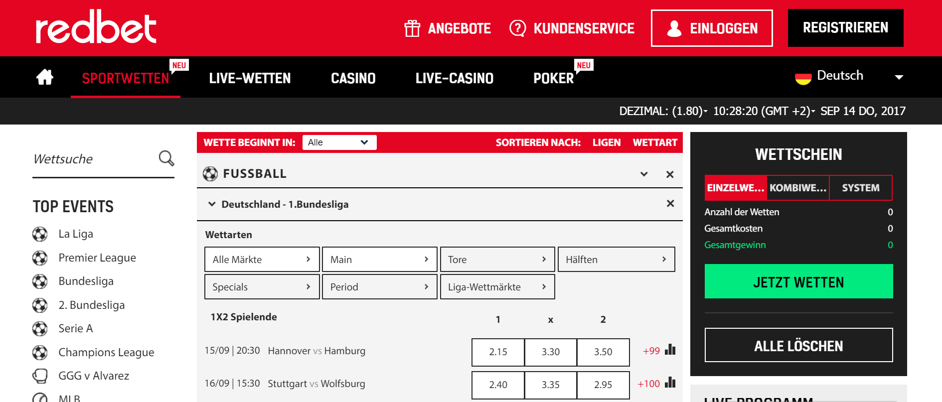 Redbet Screenshot