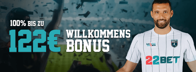 22bet Schweiz Bonus Banner