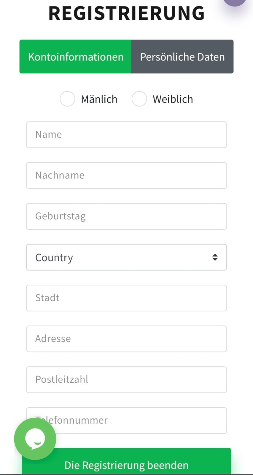 Dozenspins Schweiz Registrierung Schritt 3